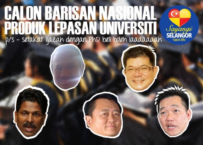 Five BN Selangor candidates alleged to have fake degrees