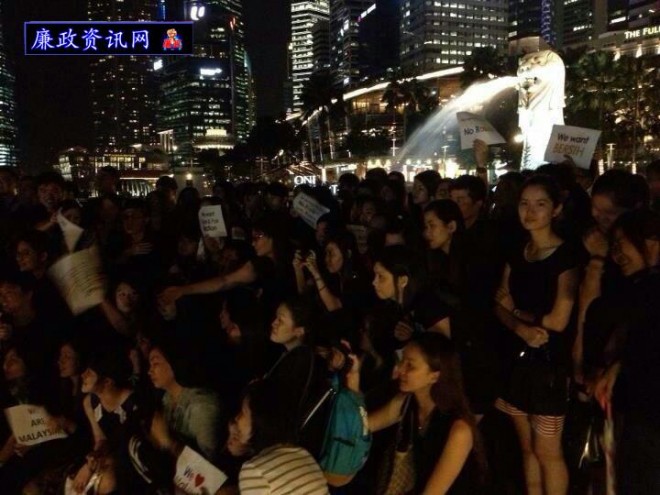 新加坡的大马公民也正在为民联打气。