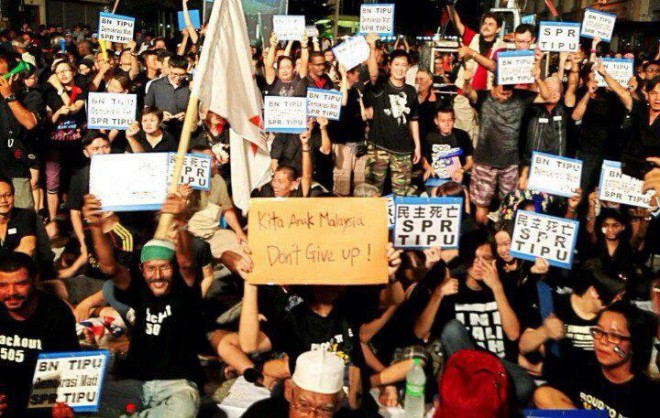 Ipoh Perak - Perhimpunan menolak penipuan PRU13