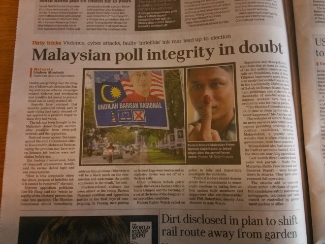 Malaysian poll integrity in doubt