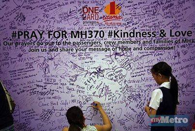 Pray for MH370 from all over the world