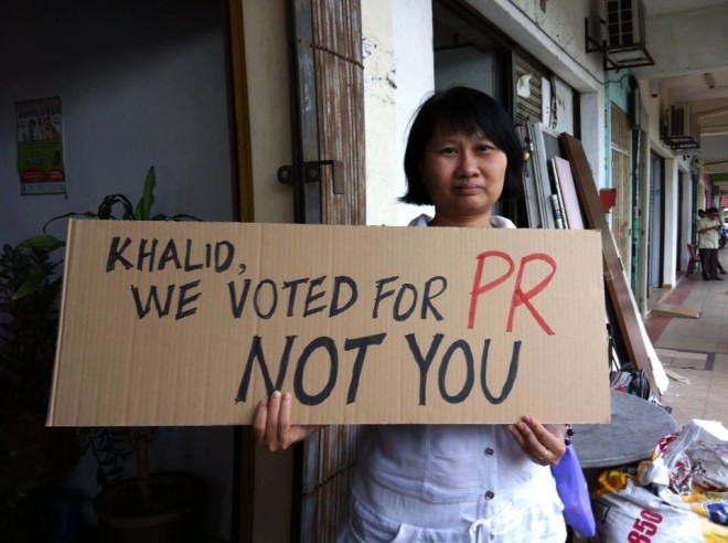 Khalid, We voted for PR NOT YOU