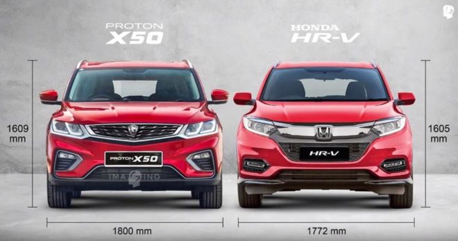 Proton X50 vs HR-V