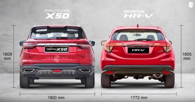 Proton X50 vs HR-V