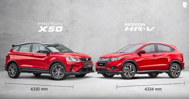 Proton X50 vs HR-V