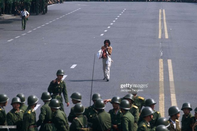 The protest movement of students that started seven weeks ago in Tiananmen Square ended in a blood bath with various sources claiming that between 1,500 and 4,000 demonstrators were killed and 10,000 wounded. During the night of June 3 to June 4, 1989 the People's Liberation Army opened fire on the crowd and forced the last blockades with tanks; the students were demonstrating to demand more democracy and freedom of thought from the Chinese government. (Photo by Jacques Langevin/Sygma/Sygma via Getty Images)