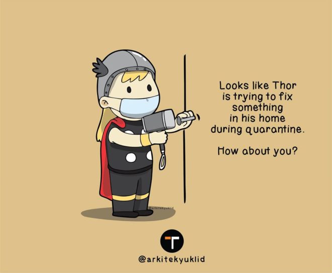 Superheroes during QUARANTINE